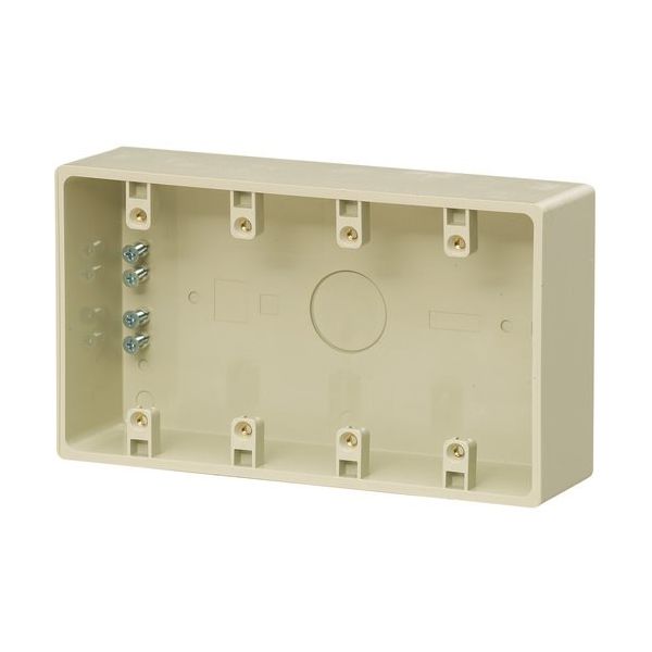 未来工業 未来 露出スイッチボックス(2号コネクタ無) PVRー4J 1個 229-3232（直送品）