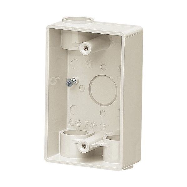 未来工業 未来 露出スイッチボックス PVR-16M 1個 204-0365（直送品）