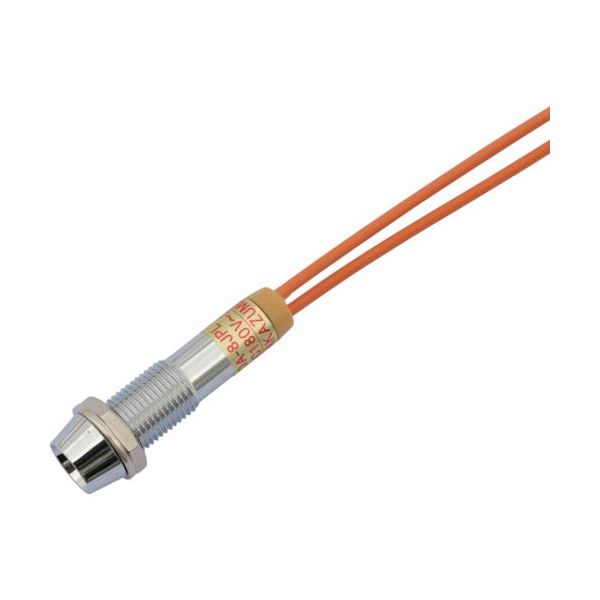 坂詰製作所 サカズメ LED表示灯 DAー8JPL (AC/DC200V接続) φ8 白 DA-8JPL-AC/DC200V-W 1個（直送品）