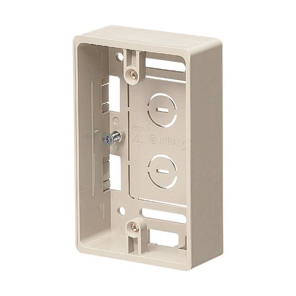 未来工業 未来 浅形モール用スイッチボックス MSB-1SM 1個 205-3857（直送品）