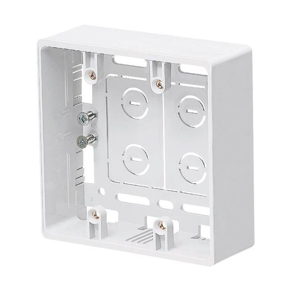 未来工業 未来 モール用スイッチボックス2ヶ用 MSB-2YW 1個 205-5366（直送品）