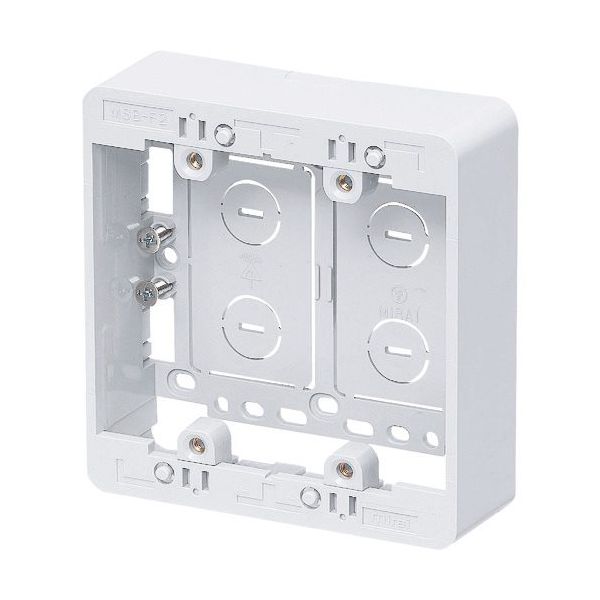 未来工業 未来 モール用スイッチボックスF MSB-F2W 1個 204-9066（直送品）