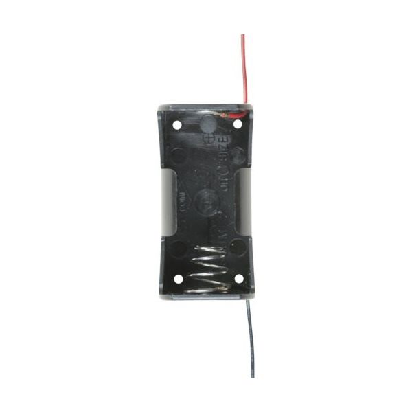 タカチ電機工業 タカチ リード線付電池ホルダー 単2×1 BH211-1 1個 199-0246（直送品）