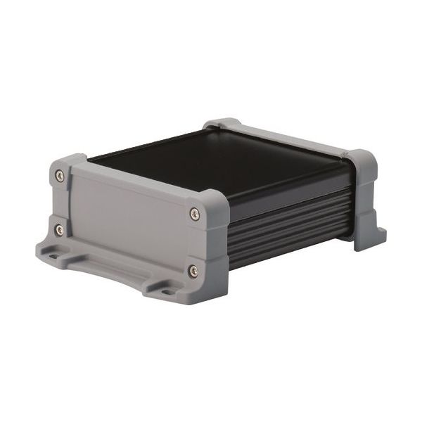 タカチ電機工業 タカチ フランジ足付 防水アルミケース ブラック/グレー EXWF15-10-11BG 1台 196-0327（直送品）