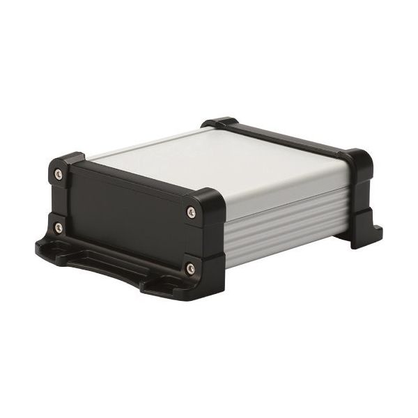 タカチ電機工業 タカチ フランジ足付 防水アルミケース シルバー/ブラック EXWF15-5-11SB 1台 196-5076（直送品）