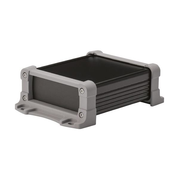 タカチ電機工業 タカチ フランジ足付アルミケース アルミパネルタイプ ブラック/グレー EXPF9-4-13BG 1台 202-8720（直送品）