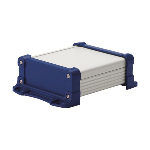 タカチ電機工業 タカチ フランジ足付 防水アルミケース シルバー/ネイビー EXWF9-4-13SN 1台 196-0378（直送品）