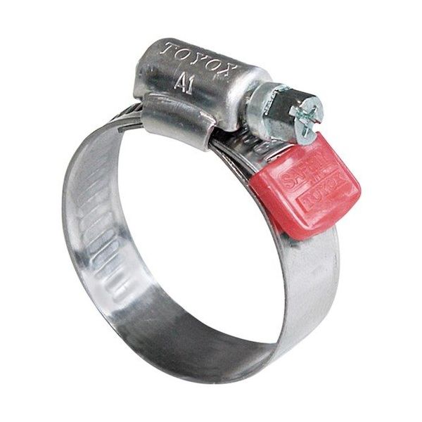 トヨックス ホースバンド(ケガ防止) セミステンレス製 セーフティ FSー22(10個入り) FS-22 1箱(10個) 466-7423（直送品）