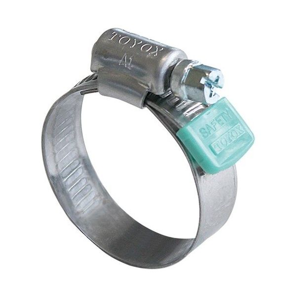 トヨックス ホースバンド(ケガ防止) オールステンレス製 セーフティ SBー20(10個入り) SB-20 1箱(10個) 466-7414（直送品）