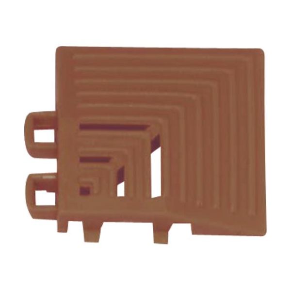 ミヅシマ工業 ミヅシマ ネパックマット コーナー ブラウン 421-0210 1個 175-6176（直送品）