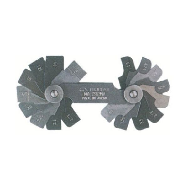 フジツール フジ ラジアスゲージ角型 測定サイズ5.5~13.0 枚数16 272MB 1個 838-0594（直送品）