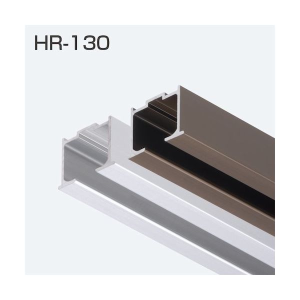 アトムリビンテック ATOM ソフトクローズ・折戸用兼用レール HRー130 アンバー 2700mm 219454 1本 434-7512（直送品）