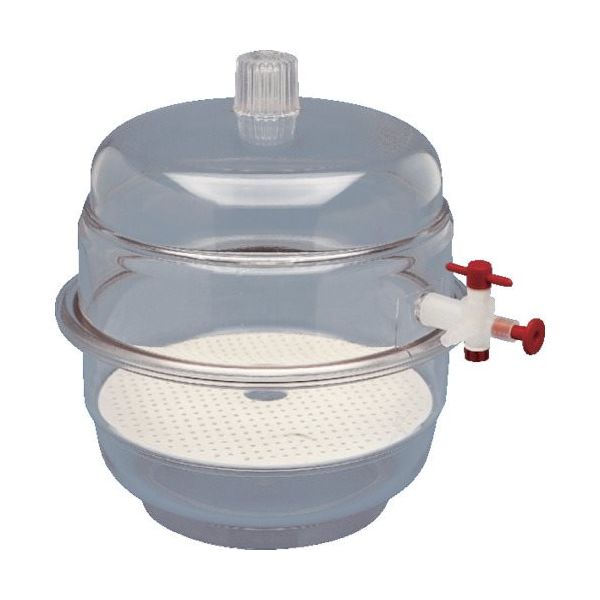 TARSONS 透明真空デシケーター(ストップコック付) 径150mm 403010 1個 134-6218（直送品）