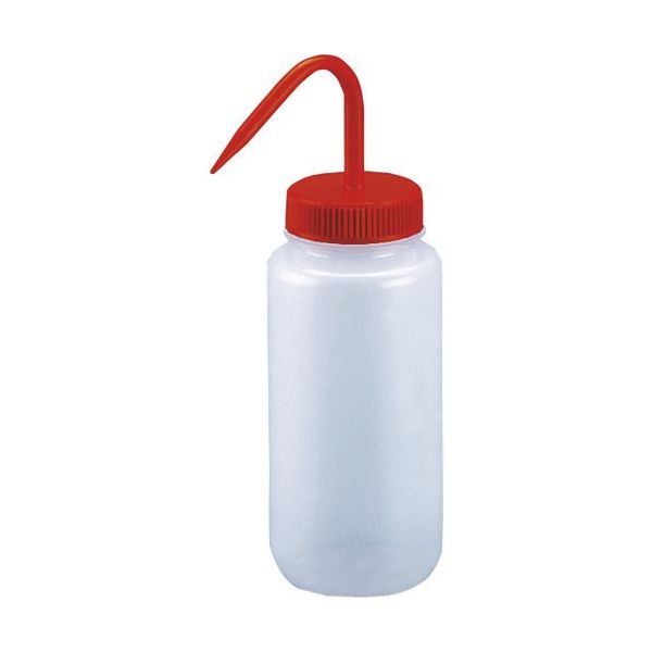 TARSONS 広口洗浄瓶 LDPE製/蓋:PP製 250ml 赤色 560089-R 1個 174-9580（直送品）