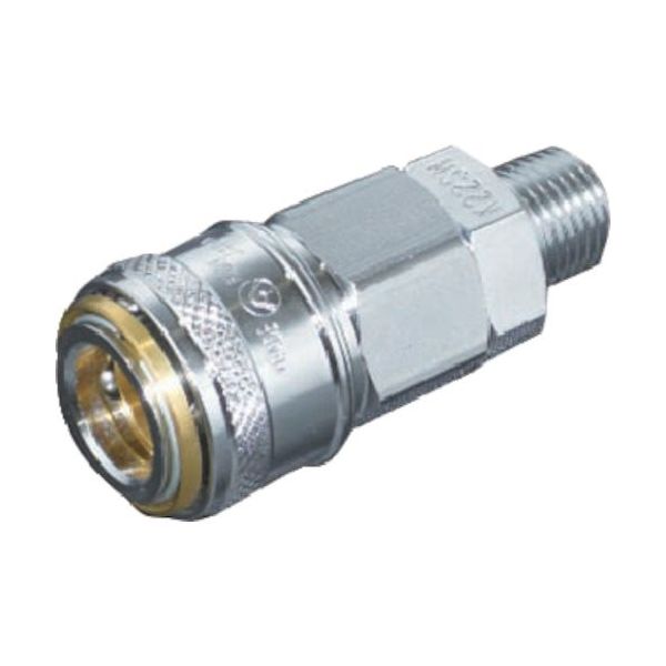 ヤマトエンジニアリング ヤマト ワンプッシュ式ソケット(めねじ取付用)BLK22ーSM BLK22-SM 1個 857-2431（直送品）