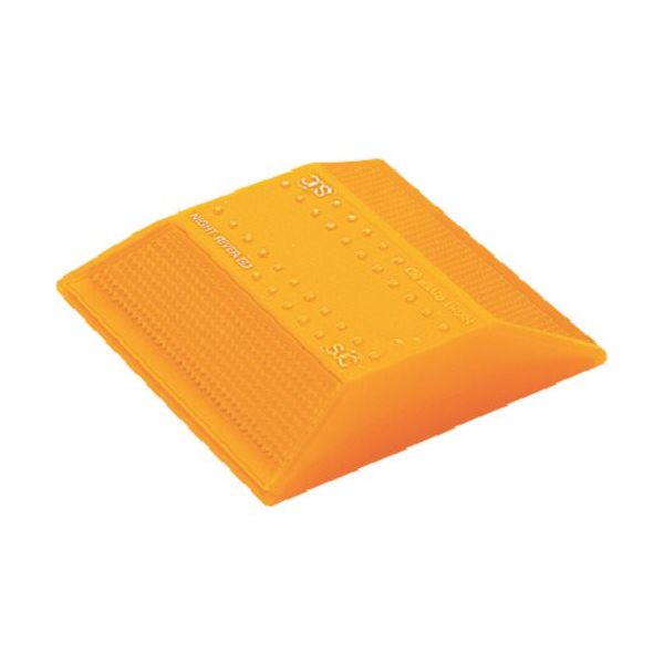 積水樹脂 積水 縁石鋲 ナイトリバーEX CR30W―Y―YY 本体黄 黄両面反射タイプ 1個 404-1601（直送品）