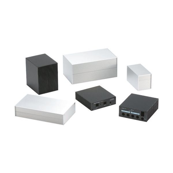 タカチ電機工業 タカチ 放熱ケース ブラック HEN110306B 1台 195-7505（直送品）