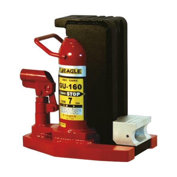 今野製作所 イーグル アタッチメントタイプ多段式爪つきジャッキ 爪能力8t GU-160 1台 127-9073（直送品） 83,306円