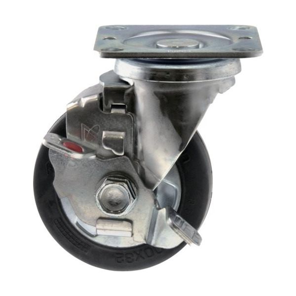 スペーシア SPACIO プレートタイプ金属キャスター自在ストッパー付きST―100S ST-100S 1個 108-1615（直送品）