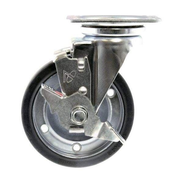 スペーシア プレートタイプ金属キャスター自在ストッパー付きST―150S ST-150S 1個 108-2120（直送品）