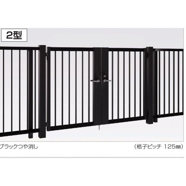 四国化成建材 EAM2型 W1000X2 H1800 縦格子 両開き 電気錠P仕様(パナソニック製対応) EAM2P-I1018WSC 1個（直送品） 208,478円