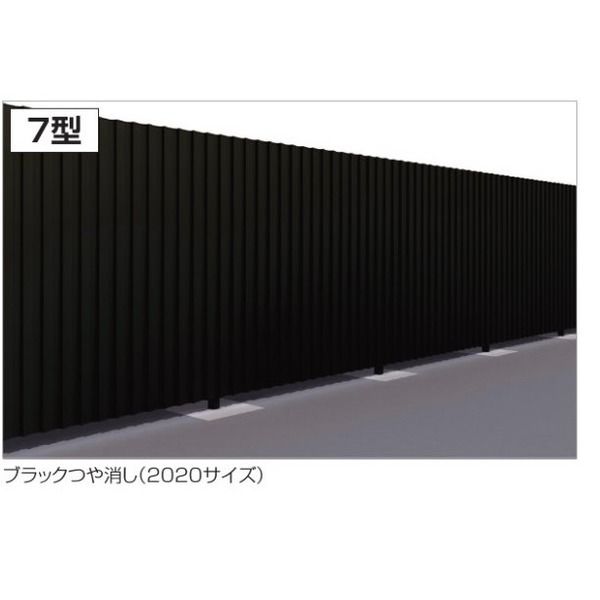 四国化成建材 EAM7型 W1000 H2000 縦格子 片開き シリンダー錠 EAM7-SO1020SBK 1個（直送品）