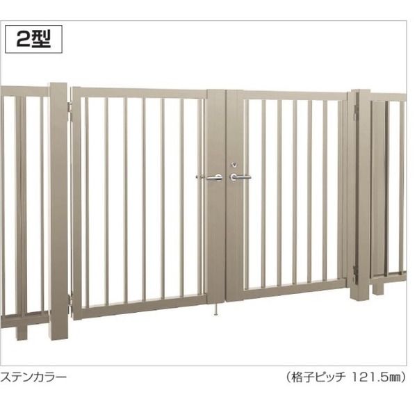 TAM2型 W1000 H1800 縦格子 片開き 電気錠M仕様(美和ロック・アイホン製対応) TAM2MR-I1018SSC 1個（直送品） 149,958円