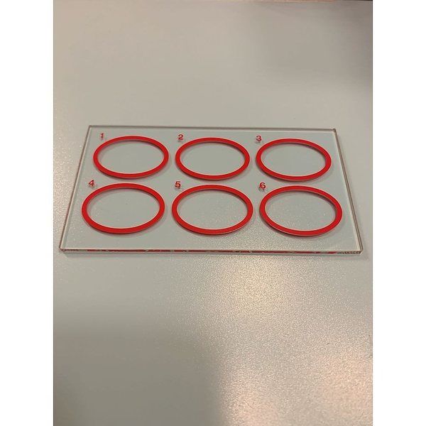 アズワン ガラス反応板 透明 5枚入 67-3048-67 1セット(5枚)（直送品）