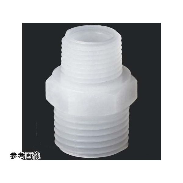 アズワン TEFEN PVDF ネジ継手 異径ニップル R1/2×R1/4 67-3081-30 1個（直送品）