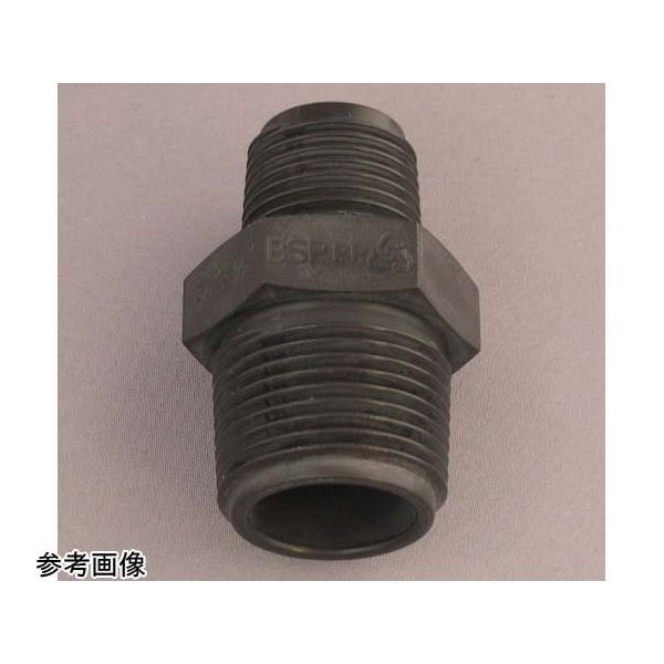 アズワン PP ネジ継手 ポリ異径ニップル R2×R1/2 67-3082-26 1個（直送品）