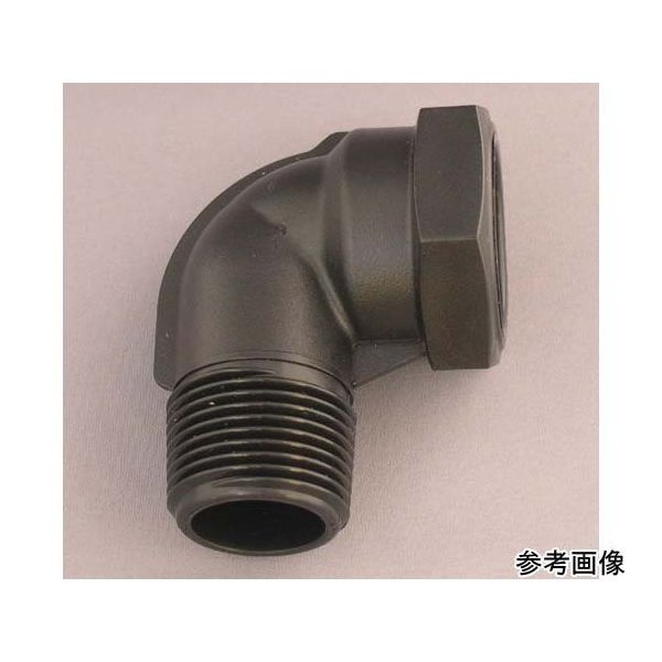 アズワン PP ネジ継手 ポリオスメスエルボ R2×Rc2 67-3081-72 1個（直送品）