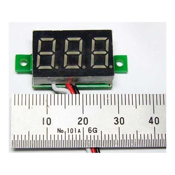 共立電子産業 ミニタイプ7セグLED電圧計モジュール 青 67-4751-66 1個（直送品）