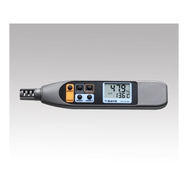 佐藤計量器製作所 ペンタイプ温湿度計 中国語版校正証明書付 PC-5120 1個 1-1873-02-57（直送品）