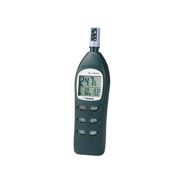佐藤計量器製作所 デジタル温湿度計 英語版校正証明書付 SK-120TRH 1個 1-8804-01-56（直送品）