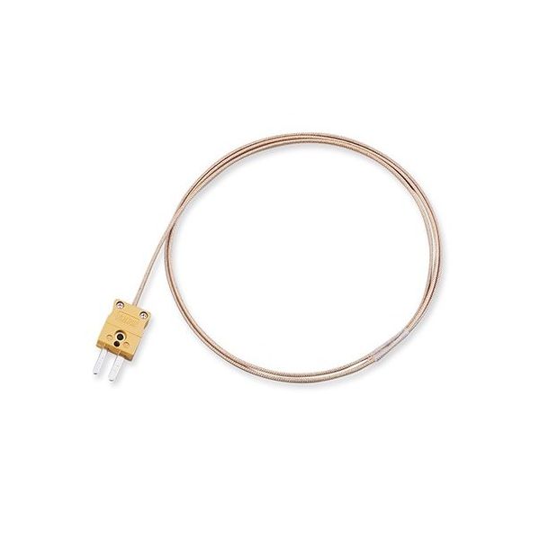 アズワン 被覆熱電対(デュープレックス)シリカガラス被覆 コネクタ 5m 校正証明書付 DG-K-5m 1本 1-9930-14-20（直送品）