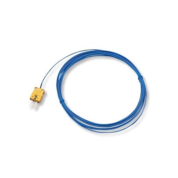 アズワン 被覆熱電対(デュープレックス) テフロンR被覆 コネクタ 5m 英語版校正証明書付 DJ-K-BL-5m 1個（直送品）