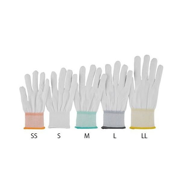 アズワン アズピュアクールインナー手袋II 黄 LL 4-3180-01 1袋(10双)（直送品）