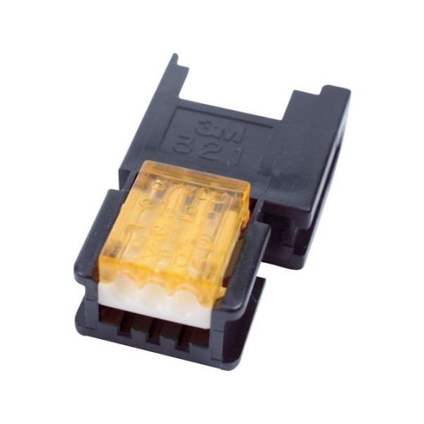 スリーエム ジャパン ミニ・クランプ ワイヤーマウントソケット3極 ケーブル中継接続用 37303-3163-000 FL 1個（直送品）