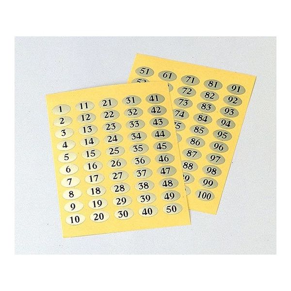 えいむ ナンバーシール (1~50) NC-50 1セット 62-6776-55（直送品）