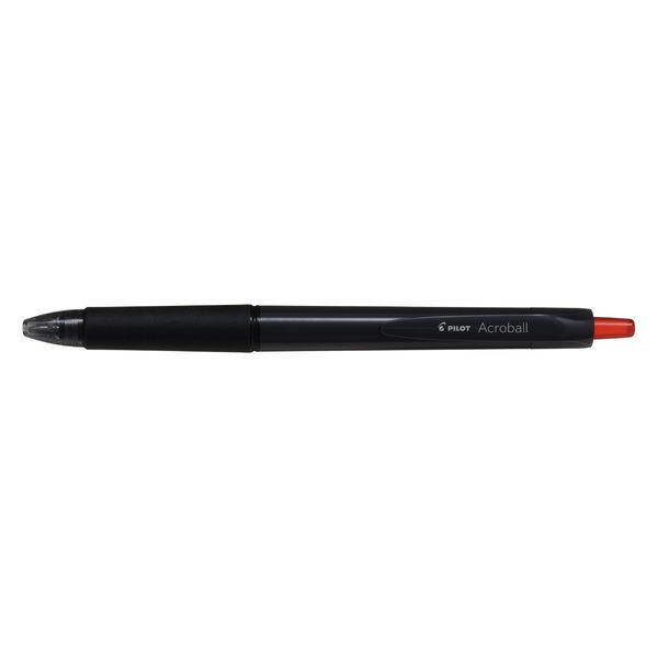 パイロット 油性ボールペン アクロボール 0.7mm ブラック軸 赤インク BAB-17-BR 1本