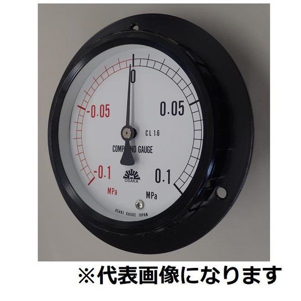 密閉形連成計 D形 耐熱耐振形 【315ーD451X0.4/ー0.1MPAーHV】 315-D451X0.4/-0.1MPA-HV 1個（直送品） 16,297円