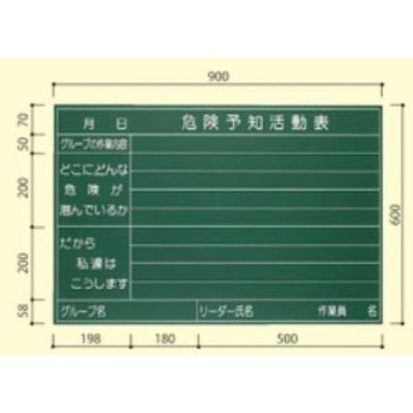 大平産業 危険予知黒板 (071ー1135) 【Kー100】 K-100 1台（直送品）