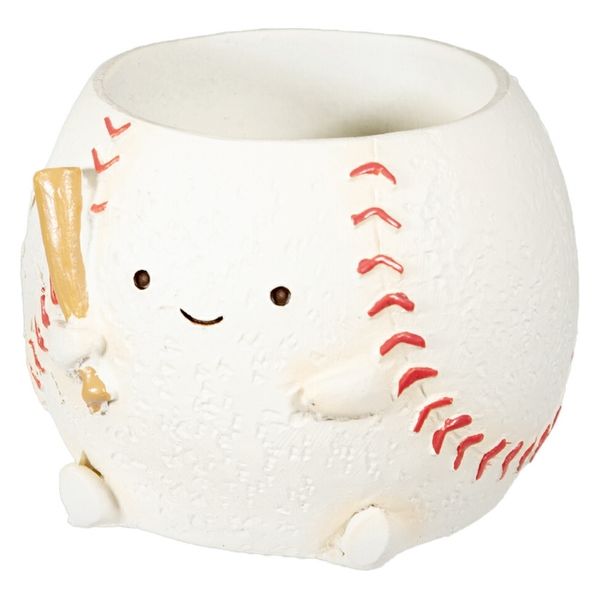 ケーイーアイ リトルレジンポット 野球ボール 1号ポット用 鉢