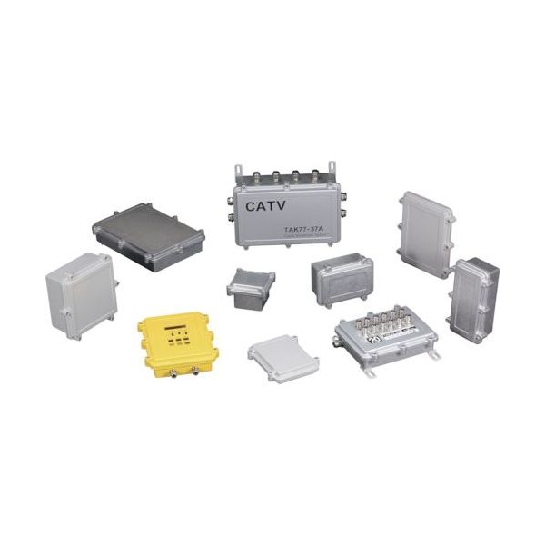 タカチ電機工業 タカチ シールド対策防水・防塵アルミダイキャストボックス HQ15-10-5N 1台 268-8340（直送品）