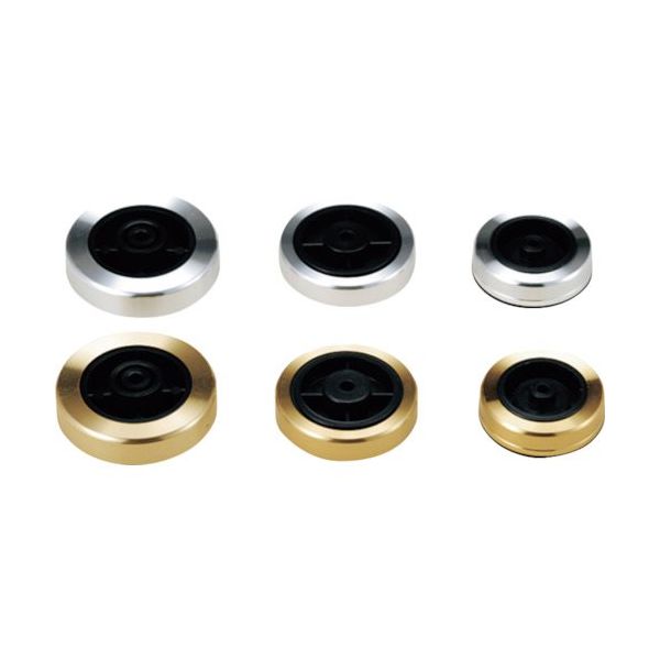 タカチ電機工業 タカチ アルミカバー付ビス止めゴム足 TC-3G 1袋(4個) 268-7745（直送品）