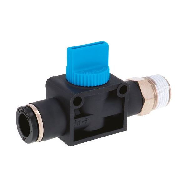 日本ピスコ PISCO ハンドバルブ ストレートA2方弁チューブ10出力R3/8 HV10-03-2 1個 123-2927（直送品）