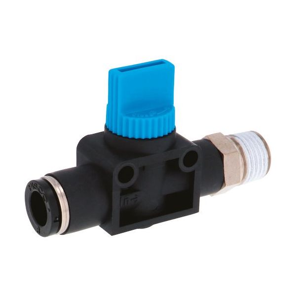 日本ピスコ PISCO ハンドバルブ ストレートA2方弁チューブ8出力R1/4 HV8-02-2 1個 123-2907（直送品）