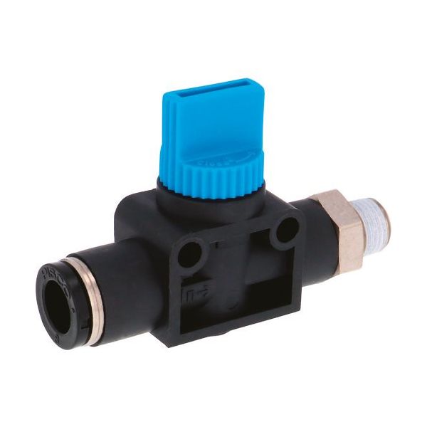 日本ピスコ PISCO ハンドバルブ ストレートA2方弁チューブ8出力R1/8 HV8-01-2 1個 123-4434（直送品）