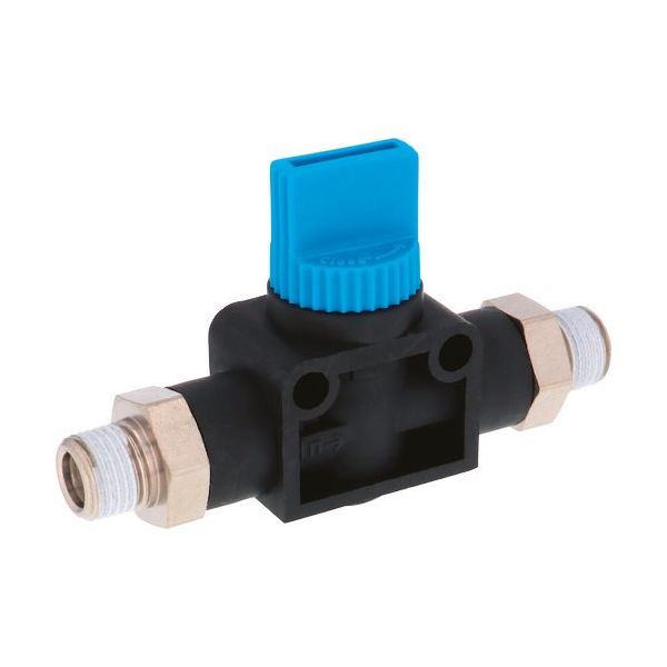 日本ピスコ PISCO ハンドバルブ ニップル3方弁チューブR1/8出力R1/8 HV01-01 1個 148-1687（直送品）