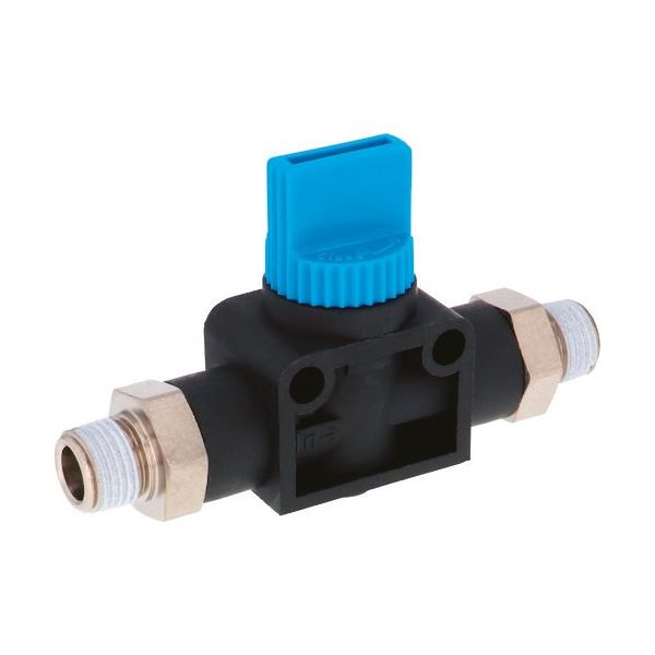 日本ピスコ PISCO ハンドバルブ ニップル2方弁チューブR1/8出力10 HV01-01-2 1個 148-0133（直送品）